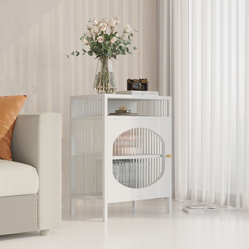 Sideboard di ferro della porta di vetro moderno server moderno con spazio per la sala da pranzo del soggiorno