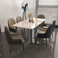 Glossy White Dining Table Set 1/5/7 Pieces Glam Dinette Set for Kitchen Clearhalo 'Dining Room Sets' 'Dining Tables & Seating' 'dining_room_set' 'furn' 'furn_dining_room_set' 'Furniture' 'Kitchen & Dining Furniture' 1200x1200_315ce171-accb-4110-a6f9-e49f96d9effc