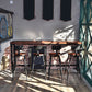 Industrial 1/5 Pieces Bar Table Set Rectangle Pine Wood Counter Table for Cafe