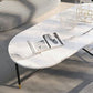 Round Marble Top Coffee Table Glam 4 Legs Coffee Cocktail Table Clearhalo 'Coffee & Accent Tables' 'Coffee Tables' 'coffee_tables' 'furn' 'furn_coffee_tables' 'Furniture' 'Living Room Furniture' 1200x1200_315ff86e-6403-4fcc-82ea-16f47aeba851