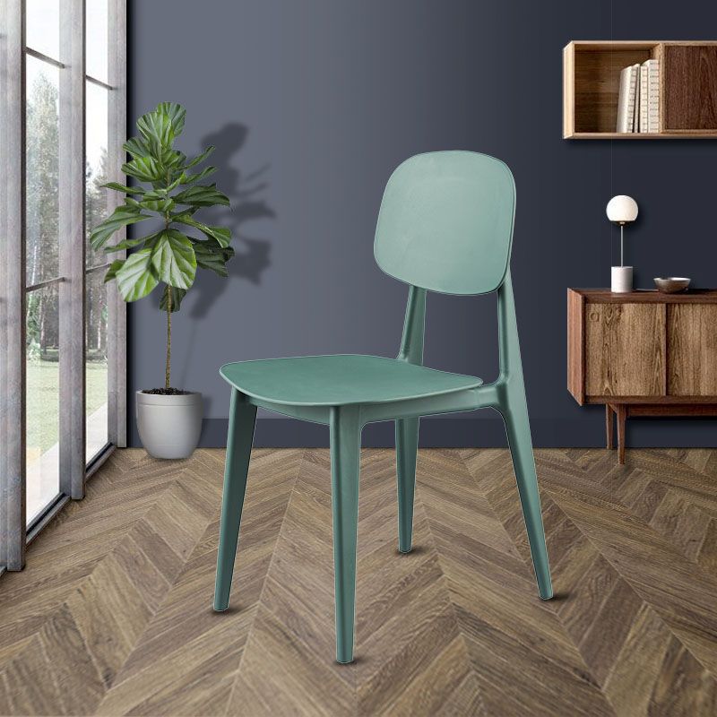 Modern Chair Dining Armless Chair with Plastic Legs for Kitchen Clearhalo ' kitchen&dining_furn' 'Dining Chairs' 'Dining Tables & Seating' 'dining_chair' 'furn' 'furn_dining_chair' 'Furniture' 'furniture_dining_chair' 'Kitchen & Dining Furniture' 'kitchen' 1200x1200_316179b4-1110-46e9-a937-7b54469914e2