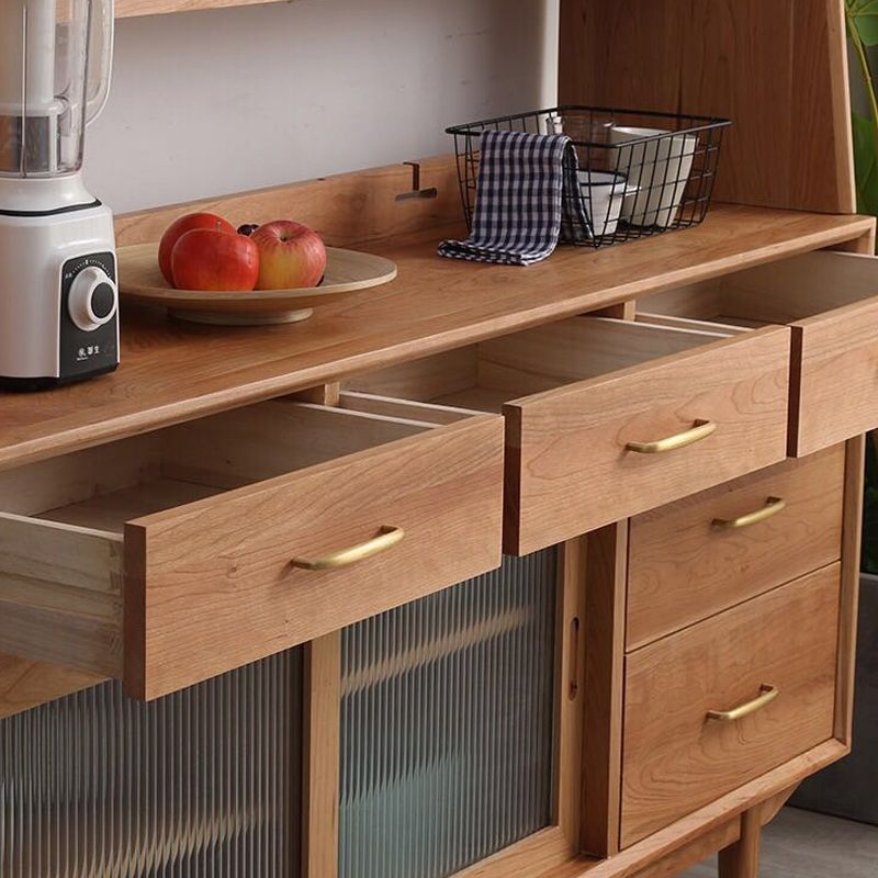 Hedendaags massief houten hok buffet multi-plank dineren hok voor eetkamer