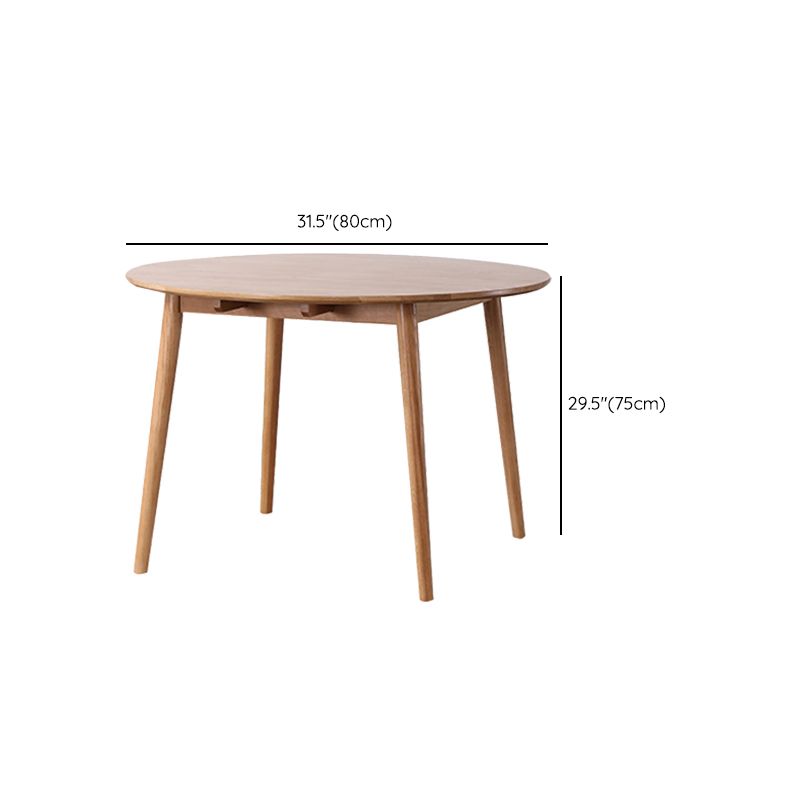 モダンなオークのダイニングセット1/5 pcs茶色のディネットセット木製の椅子