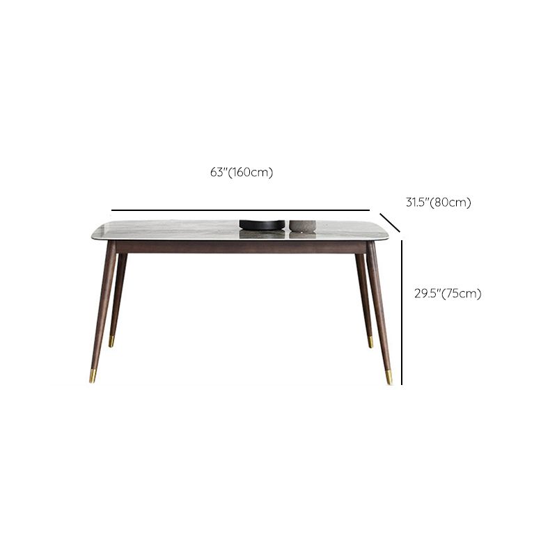 Glossy Gray Dining Table Set 1/4/5/7 Pieces Dinette Set with Wooden Chairs Clearhalo 'Dining Room Sets' 'Dining Tables & Seating' 'dining_room_set' 'furn' 'furn_dining_room_set' 'Furniture' 'Kitchen & Dining Furniture' 1200x1200_316414d2-bfab-4c4b-aec9-dca33d743cdc