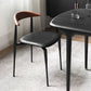 Minimalistisches Design Open Back Side Stühle Leder Essstühle