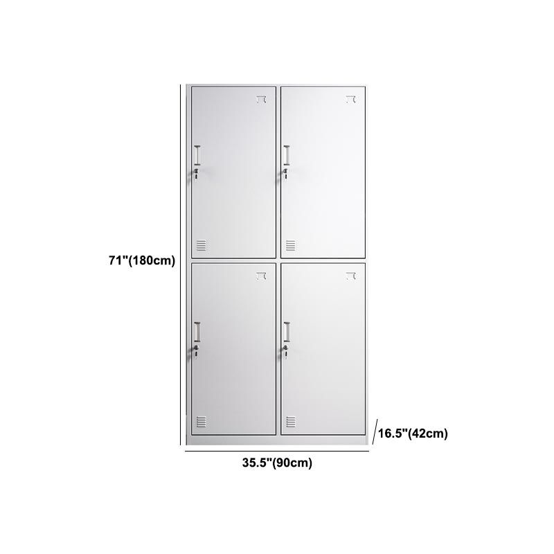Hinged Modern Wardrobe Armoire Metal Wardrobe Cabinet for Home Clearhalo 'Armoires & Wardrobes' 'armoires_wardrobes' 'Bedroom Furniture' 'furn' 'furn_armoires_wardrobes' 'Furniture' 1200x1200_31647e1e-264d-4ec1-b0d6-563181dd9f03
