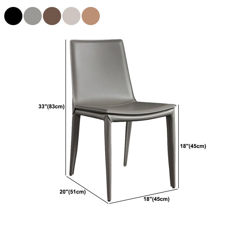 Modern Armless Dining Chairs Low Back Upholstered Side Chair Clearhalo 'Dining Chairs' 'Dining Tables & Seating' 'dining_chair' 'furn' 'furn_dining_chair' 'Furniture' 'Kitchen & Dining Furniture' 1200x1200_3165fe83-e3c3-48f8-936d-f5a3c0f5b934