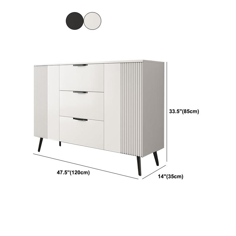 Wood and Stone Dining Server Contemporary Server with 3 Drawers Clearhalo 'buffet_sideboard' 'Buffets & Sideboards' 'furn' 'furn_buffet_sideboard' 'Furniture' 'Kitchen & Dining Furniture' 1200x1200_3166efcb-629b-4a50-9408-6d5cc4c94387