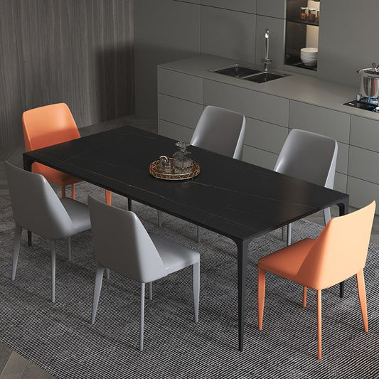 Modern Sintered Stone Dining Table Set 1/2/5/7 Pieces Dining Set for Home Clearhalo 'Dining Room Sets' 'Dining Tables & Seating' 'dining_room_set' 'furn' 'furn_dining_room_set' 'Furniture' 'furniture_dining_room_set' 'Kitchen & Dining Furniture' 1200x1200_316832d8-3185-4131-889a-4a9576f85c91