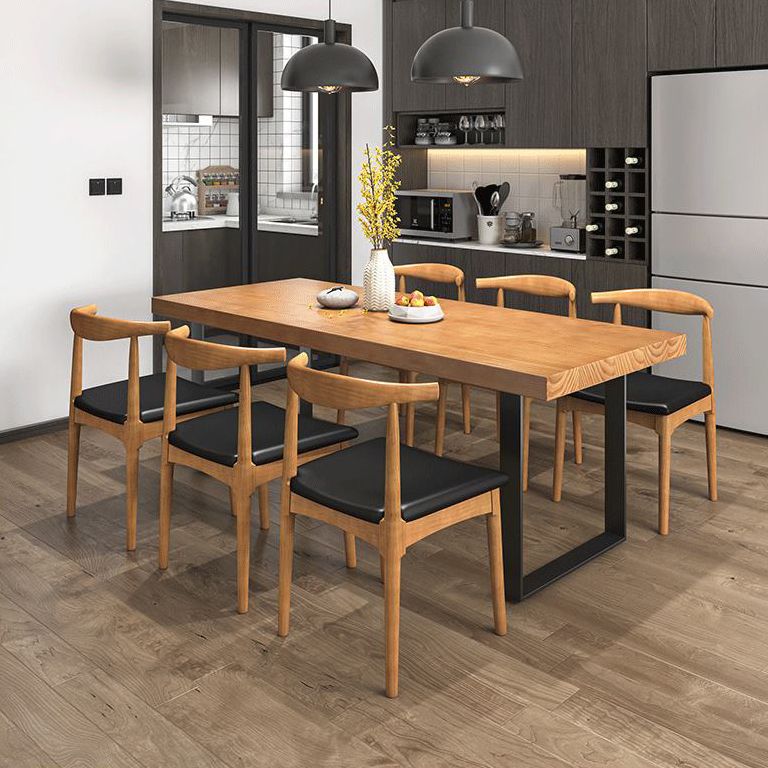 Mesa de comedor de madera tradicional 1/5/7 piezas para comedor rectangular para comedor para comedor