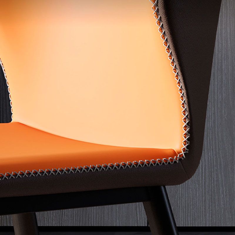 Modern Chairs Dining Armless Wingback Chair with Metal Legs for Kitchen Clearhalo ' kitchen&dining_furn' 'Dining Chairs' 'Dining Tables & Seating' 'dining_chair' 'furn' 'furn_dining_chair' 'Furniture' 'furniture_dining_chair' 'Kitchen & Dining Furniture' 'kitchen' 1200x1200_316b6fdd-e88c-4642-98d3-22a010d324e8