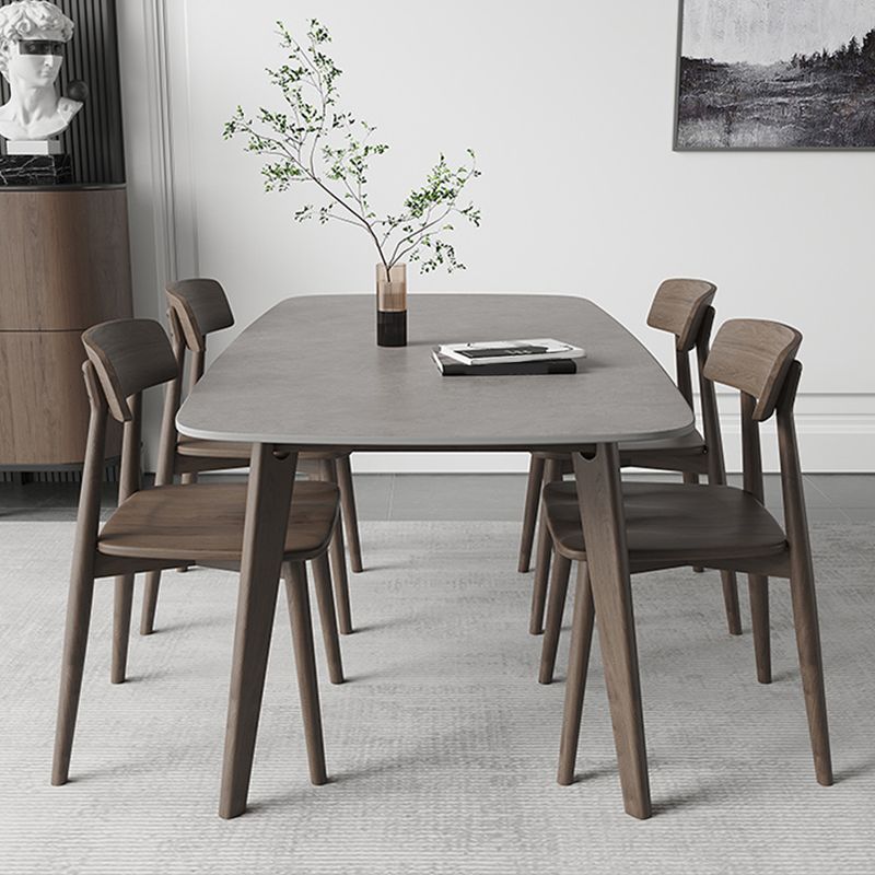 Modern Style Furniture Rectangle Stone Dining Room Table for Home