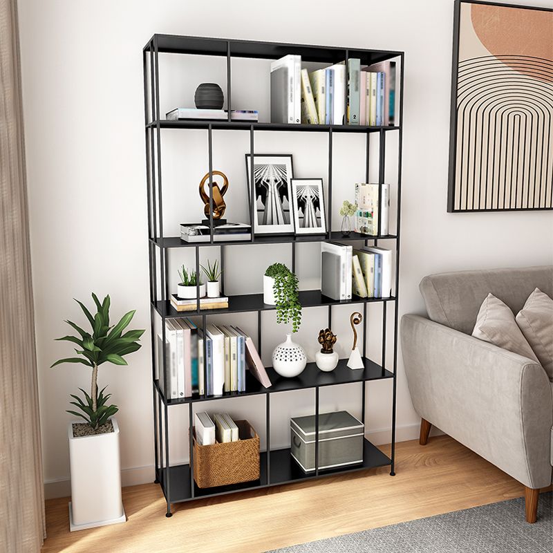 Open Metal Etagere Bookcase Modern Rectangular Shelf Bookcase Clearhalo 'Bookcases' 'Furniture' 'furniture_bookcases' 'kitchen' 'kitchen_bookcases' 'Living Room Furniture' 'Office Furniture' 1200x1200_316c1fa4-f059-445b-b62f-0c69912b9302
