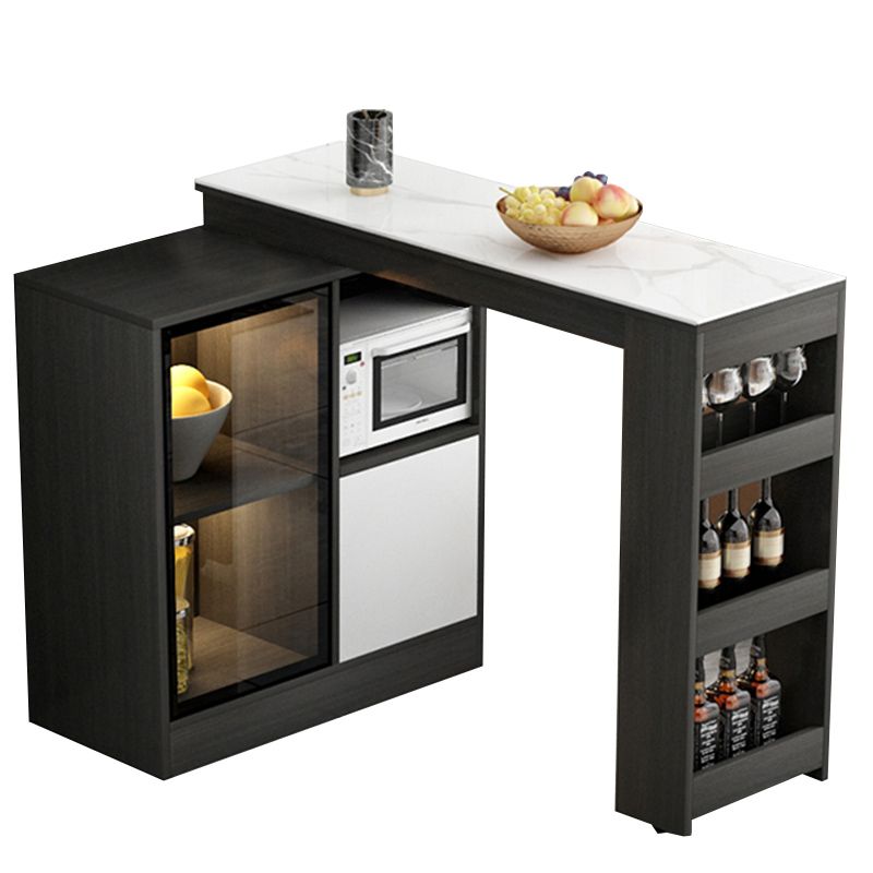 Moderne stijl rechthoekige bartafel woonkamer bistro-bar bureau met opbergruimte