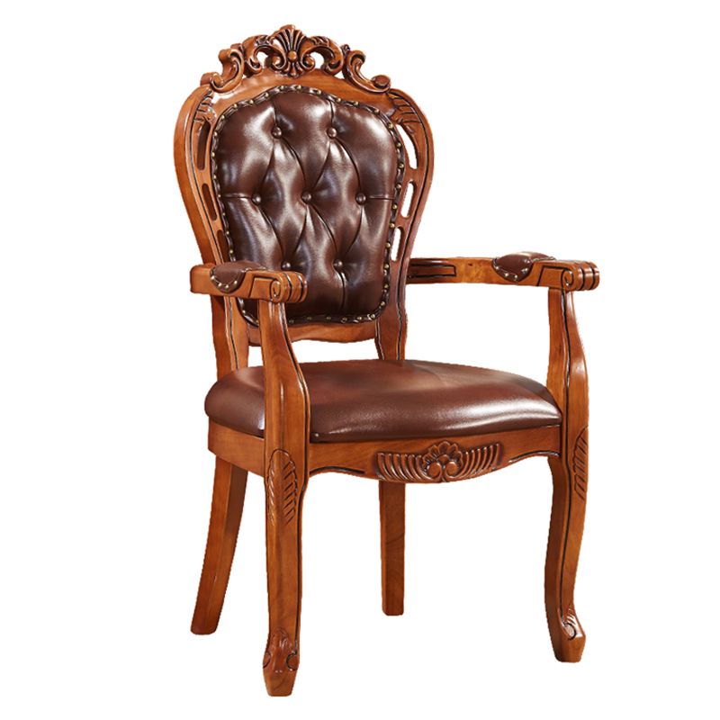 Scandinavian Style Rubberwood Chair Kitchen Open Back Arm Chairs (Set of 2) Clearhalo ' kitchen&dining_furn' 'Dining Chairs' 'Dining Tables & Seating' 'dining_chair' 'furn' 'furn_dining_chair' 'Furniture' 'furniture_dining_chair' 'Kitchen & Dining Furniture' 'kitchen' 1200x1200_316f2e4a-6a42-48d2-b677-090666c52367