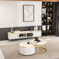 Stone Media Console Enclosed Storage TV Stand Console with Drawers Clearhalo 'furn' 'furn_tv_stands_entertainment_centers' 'Furniture' 'Living Room Furniture' 'TV Stands & Entertainment Centers' 'TV Stands & Media Storage Furniture' 'tv_stands_entertainment_centers' 1200x1200_316f7094-afca-4227-b67b-2e80c476d117