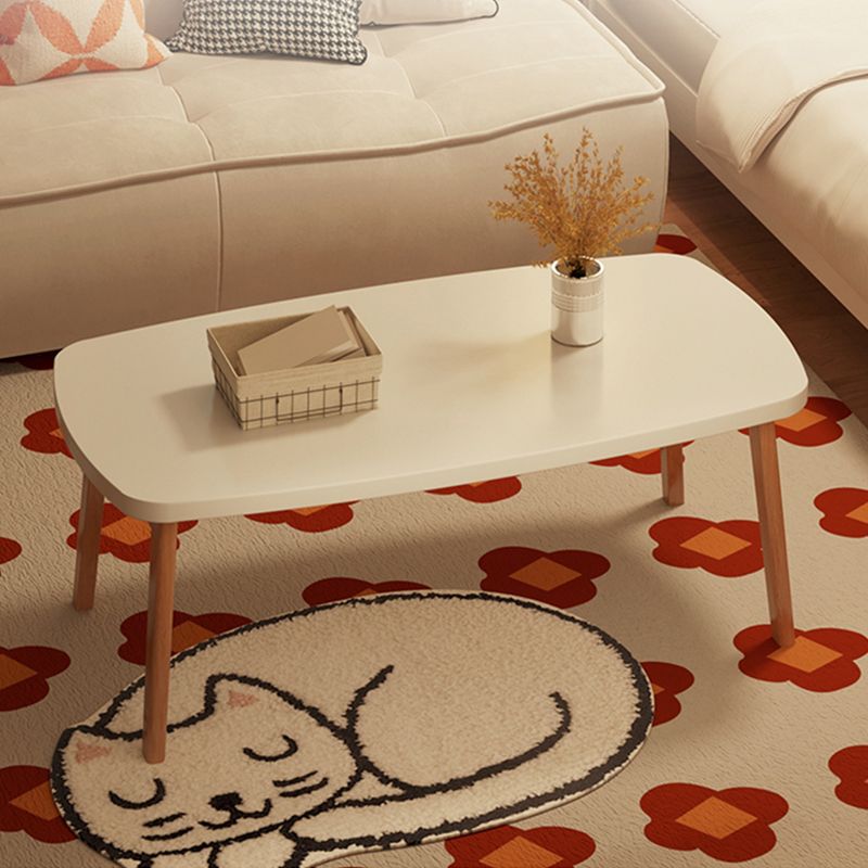 Simple Solid Wood Rectangular Coffee Table 4 Legs Folding Cocktail Table Clearhalo 'Coffee & Accent Tables' 'Coffee Tables' 'coffee_tables' 'furn' 'furn_coffee_tables' 'Furniture' 'Living Room Furniture' 1200x1200_316fdb4c-73e1-414a-9271-26b1a4e026e7
