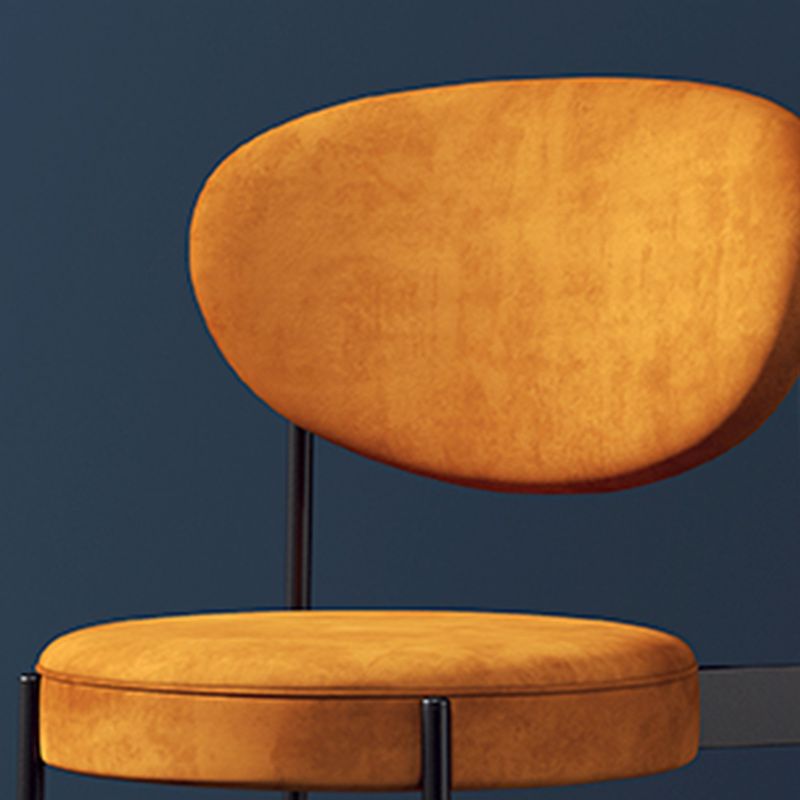 Glam Style Upholstered Side Chair Open Back Stackable Dining Chair Clearhalo 'Dining Chairs' 'Dining Tables & Seating' 'dining_chair' 'furn' 'furn_dining_chair' 'Furniture' 'furniture_dining_chair' 'Kitchen & Dining Furniture' 1200x1200_317038a0-ac3e-4f71-85f8-dffb8bc6257d