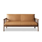 Faux Leather Modern Sofa Round Arm 28.7 "W Sofa with Bolster Pillows Clearhalo 'furn' 'furn_sofas' 'Furniture' 'furniture_sofas' 'Living Room Furniture' 'Sofa' 'sofas' 1200x1200_3171b866-8dd3-4a60-b47b-928054e23fba