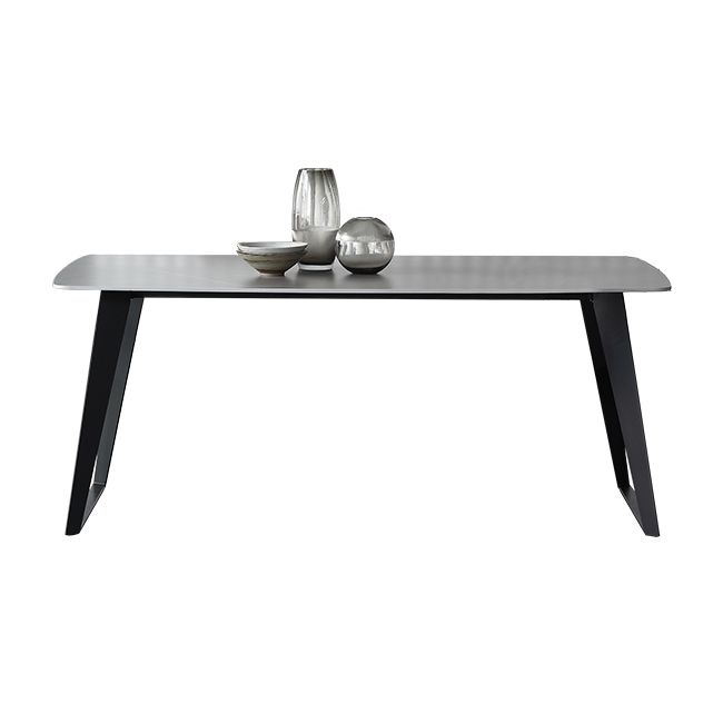 Mid-Century Modern Dining Table Gray Sintered Stone Rectangle Dining Table for Home Use Clearhalo ' dining_table' 'Dining Tables & Seating' 'Dining Tables' 'furn' 'furn_dining_table' 'Furniture' 'furniture_dining_table' 'Kitchen & Dining Furniture' 'kitchen&dining_furn' 'kitchen' 'kitchen_dining_table' 1200x1200_317512e4-bdbf-404f-a053-b7635518079c