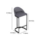 Juego de mesa de bar de forma libre, mesa de bar con base de hierro moderna y taburetes, 1/2/3 piezas