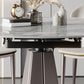 Modern Style Dining Round Table Sintered Stone Table with Metal Legs for Home Clearhalo 'Dining Tables & Seating' 'Dining Tables' 'dining_table' 'furn' 'furn_dining_table' 'Furniture' 'Kitchen & Dining Furniture' 1200x1200_3178a206-8235-40fc-b296-02cbad95243f