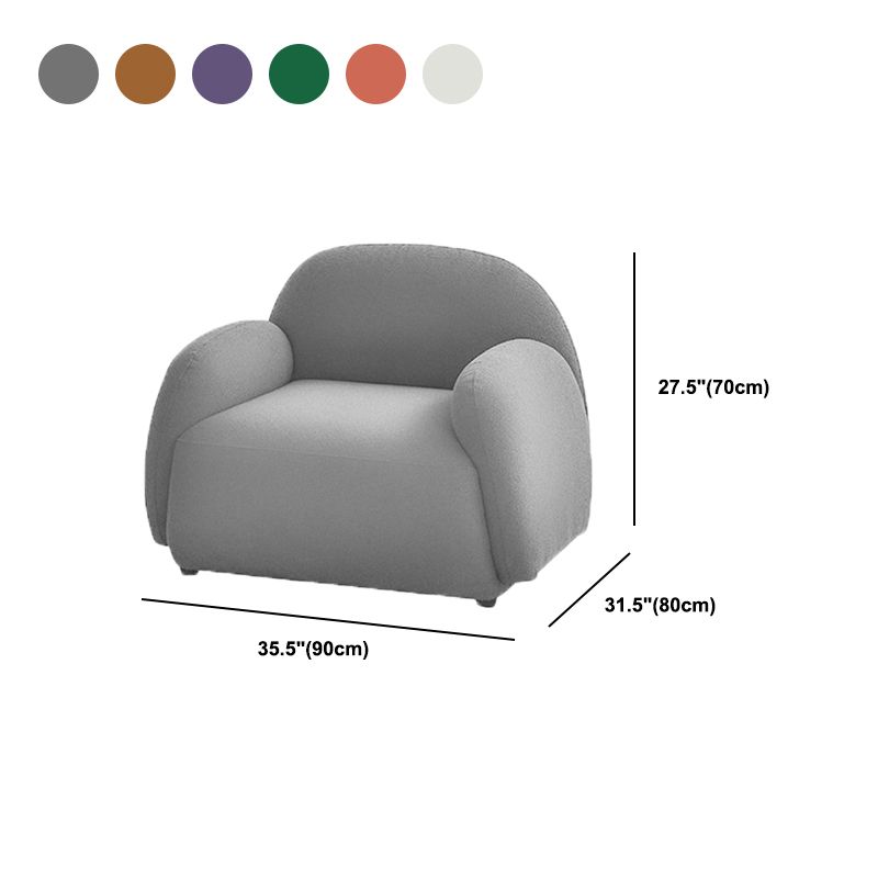 35.43"Wide Armchair, Tight Back Square Arms Single Sofa Chair