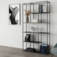 Industrial Metal Open Etagere Bookshelf Vertical Bookshelf for Office Clearhalo 'Bookcases' 'furn' 'furn_bookcases' 'Furniture' 'furniture_bookcases' 'kitchen' 'kitchen_bookcases' 'Living Room Furniture' 'Office Furniture' 1200x1200_3180cf76-2d2a-4d07-8e9d-581124e6a8c4