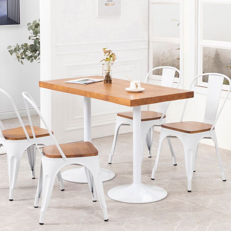 Metal Industrial Indoor Table Pine Solid Wood Top Table for Dining Room Clearhalo 'Dining Tables & Seating' 'Dining Tables' 'dining_table' 'furn' 'furn_dining_table' 'Furniture' 'furniture_dining_table' 'Kitchen & Dining Furniture' 'kitchen' 'kitchen_dining_table' 1200x1200_31814c87-36f1-40e2-ba62-15c0285b81ec