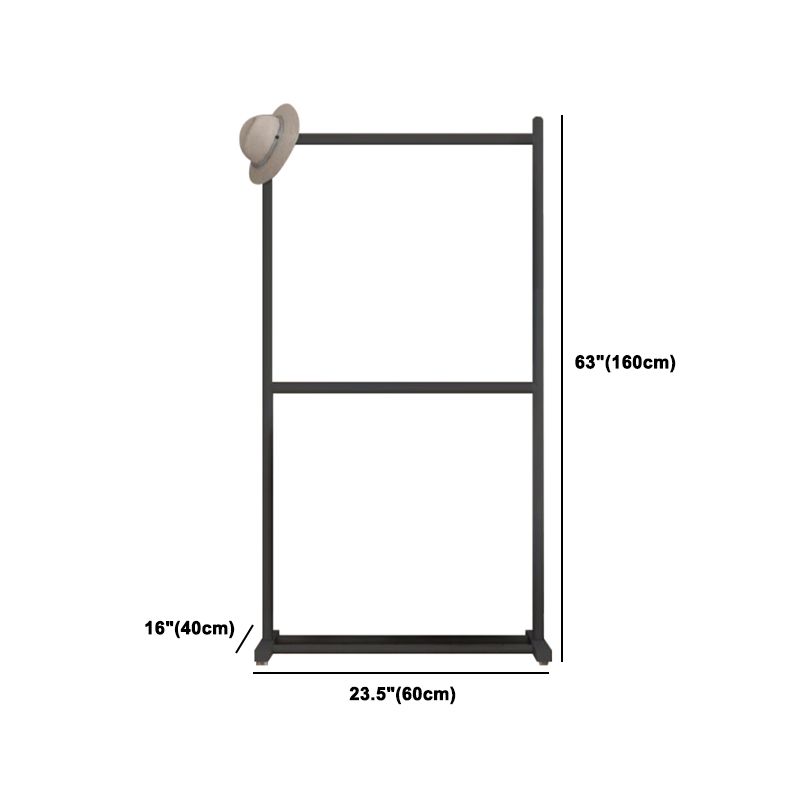 Zeitgenössischer Stil Armoire Black Metal Open Armoire für Schlafzimmer