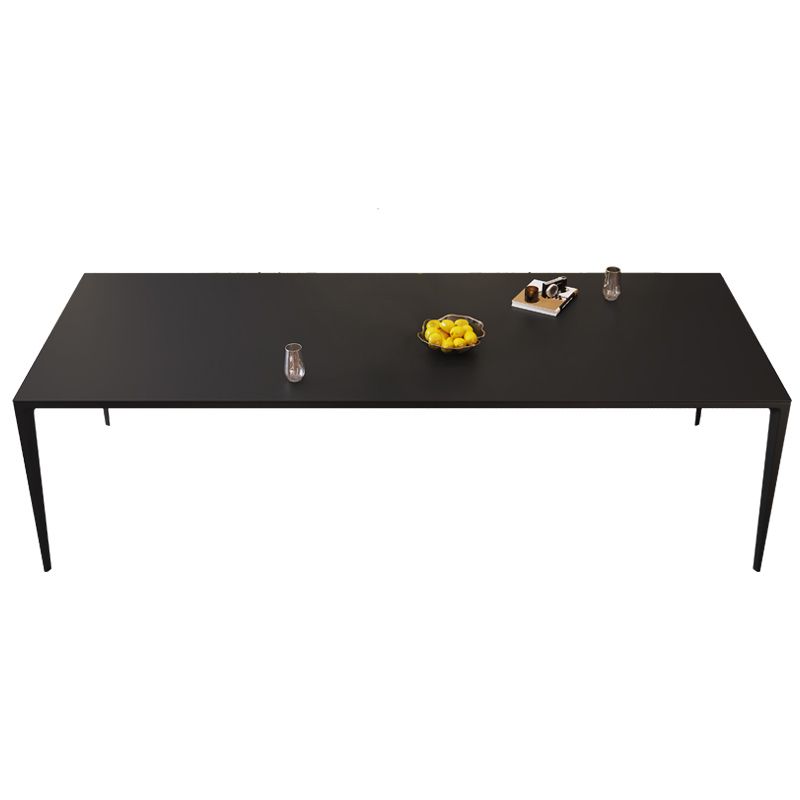 Tavolo da pranzo rettangolare in pietra nero set 1/4/5/6 pezzi Dinette per casa