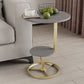 Modern Double Tier Side End Table Round Corner Table for Living Room Clearhalo 'Coffee & Accent Tables' 'End & Side Tables' 'end_side_tables' 'furn' 'furn_end_side_tables' 'Furniture' 'Living Room Furniture' 1200x1200_3183ac7f-96d3-4f42-81a8-01e4f4e7a9cc