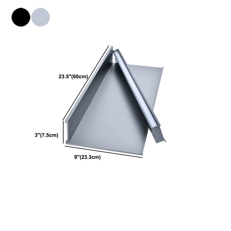 1 plank metalen boekenplank moderne zwevende muur gemonteerd boekenkast