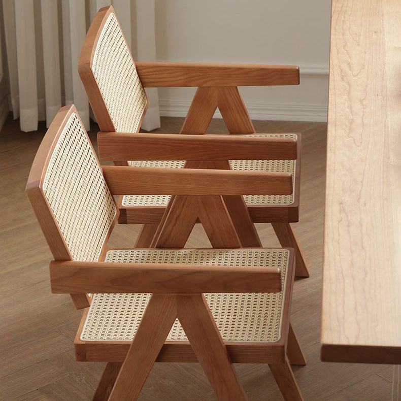 Modern Style Ash Wood Kitchen Dining Chairs Open Back Dining Side Chair Clearhalo ' kitchen&dining_furn' 'Dining Chairs' 'Dining Tables & Seating' 'dining_chair' 'furn' 'furn_dining_chair' 'Furniture' 'furniture_dining_chair' 'Kitchen & Dining Furniture' 'kitchen' 1200x1200_318928ec-607b-451a-bffb-2f5fdcbb0823