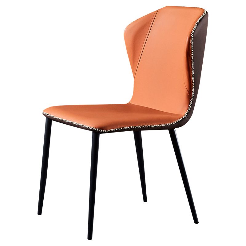 Modern Design Wingback Dining Side Chairs Armless Leather Chair for Home Clearhalo ' kitchen&dining_furn' 'Dining Chairs' 'Dining Tables & Seating' 'dining_chair' 'furn' 'furn_dining_chair' 'Furniture' 'furniture_dining_chair' 'Kitchen & Dining Furniture' 'kitchen' 1200x1200_31893f40-b120-415a-b62b-8bce417b8df4