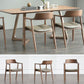 Modern Style Solid Wood Dining Set with Rectangle Shape Table and Double Pedestal Base for Home Use Clearhalo 'Dining Room Sets' 'Dining Tables & Seating' 'dining_room_set' 'furn' 'furn_dining_room_set' 'Furniture' 'furniture_dining_room_set' 'Kitchen & Dining Furniture' 'kitchen&dining_furn' 'kitchen' 1200x1200_318a3f81-0f4d-4f82-a143-dc91244ffa36