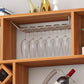 Pastelero de vino montado en la pared de madera moderno 9.2 "W x 41.2" H Vemating Hings