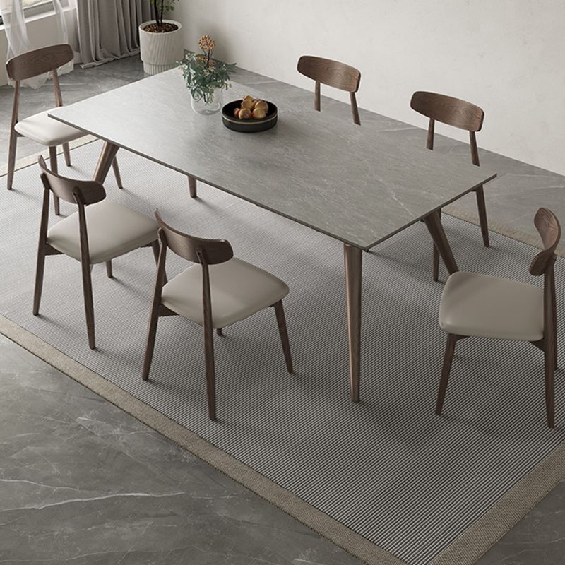 Moderne stijl meubels rechthoek stenen eetkamertafel voor keuken