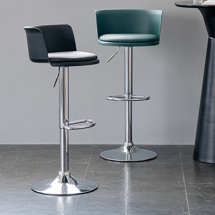 Modern Style Counter Stool Adjustable Height Stool with Footrest