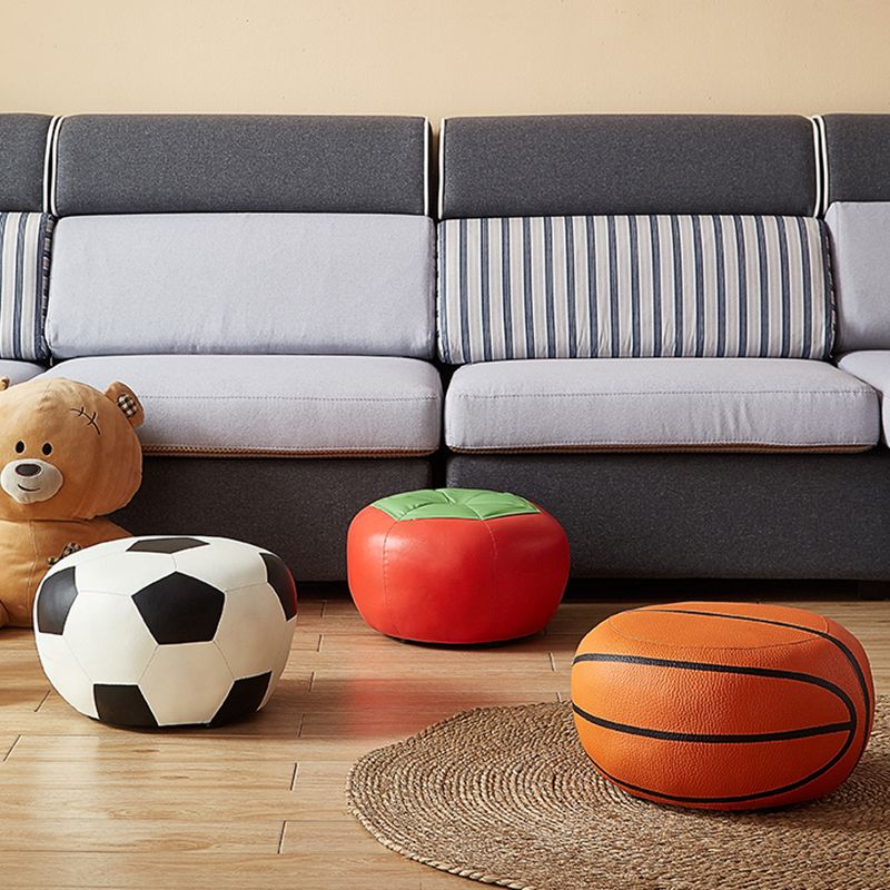 Pouf otomano resistente a las manchas Especialidad de cuero con faux contemporánea