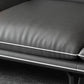 Gray 4/5-seater Sectional Faux Leather Pillow Top Arm Sectional Sofa