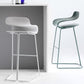 Scandinavian Matte Finish Plastic Barstool Footrest Coffee Shop Stool Clearhalo 'Bar Furniture' 'Bar Stools' 'bar_stools' 'Furniture' 'furniture_bar_stools' 'Kitchen & Dining Furniture' 1200x1200_318d7632-a83a-4b6e-96c7-4a5cdf885669