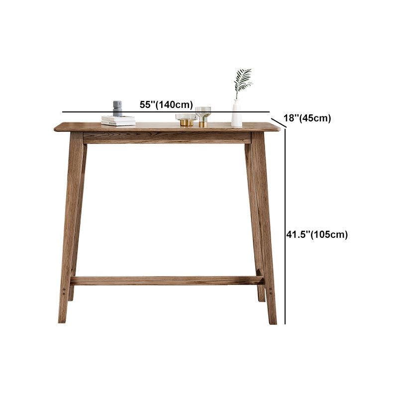 Table de pub rectangulaire de 1/3 pièces modernes ensemble de comptoirs en bois pour salle à manger
