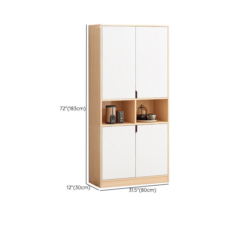 Contemporary Filing Cabinet Storage Shelves Glass Detail Wood File Cabinet Clearhalo 'Filing Cabinets' 'filling_cabinets' 'furn' 'furn_filling_cabinets' 'Furniture' 'Office Furniture' 1200x1200_318d9bb5-2e15-442f-b89d-1ae66cd050df