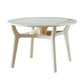 Mesa de comedor de cocina contemporánea, mesa de comedor extensible de 4 patas