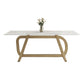 Rectangle Stainless Steel Dining Site Table Luxury Style Dinette Table for Home Clearhalo ' dining_table' 'Dining Tables & Seating' 'Dining Tables' 'furn' 'furn_dining_table' 'Furniture' 'furniture_dining_table' 'Kitchen & Dining Furniture' 'kitchen&dining_furn' 'kitchen' 'kitchen_dining_table' 1200x1200_3191f54c-8cc6-4f60-a0de-c05245d654c0