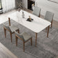 Rectangle Industrial Dining Table White Tone Fixed Table with Sintered Stone Clearhalo ' dining_table' 'Dining Tables & Seating' 'Dining Tables' 'furn' 'furn_dining_table' 'Furniture' 'furniture_dining_table' 'Kitchen & Dining Furniture' 'kitchen&dining_furn' 'kitchen' 'kitchen_dining_table' 1200x1200_31945bac-9045-4443-88b7-15e188f299c3