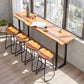 Modern Armless Counter Stool Iron Cafe Bar Stool with Seat and Pedal Clearhalo 'Bar Furniture' 'Bar Stools' 'bar_stools' 'furn' 'furn_bar_stools' 'Furniture' 'Kitchen & Dining Furniture' 1200x1200_3194cbd9-7efb-485b-8189-2289f83c055c