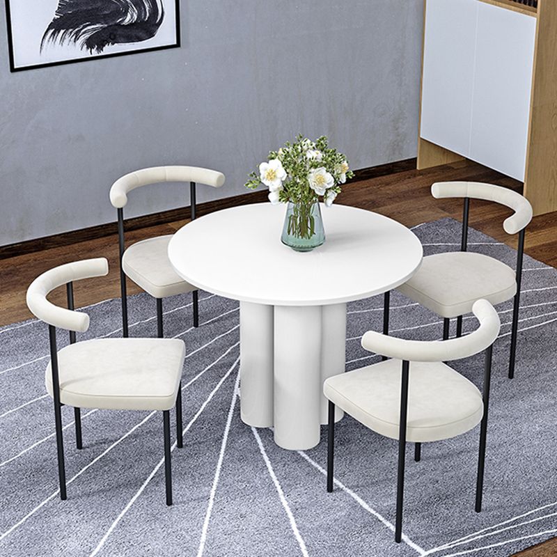Black Iron Legs Dining Chairs Modern Armless Side Chair for Home Clearhalo 'Dining Chairs' 'Dining Tables & Seating' 'dining_chair' 'furn' 'furn_dining_chair' 'Furniture' 'Kitchen & Dining Furniture' 1200x1200_3196160f-9f20-4ba9-8d81-e11c7230e9e6