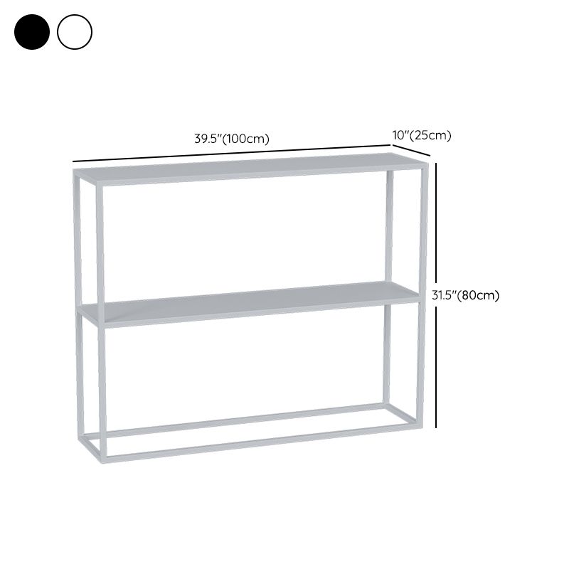 Modern Console Accent Table Antique Finish Rectangle Console Sofa Table in Metal Clearhalo 'Console Tables' 'console_tables' 'Entry & Mudroom Furniture' 'furn' 'furn_console_tables' 'Furniture' 1200x1200_31973938-7f69-44b3-aa79-dfbe178a1514